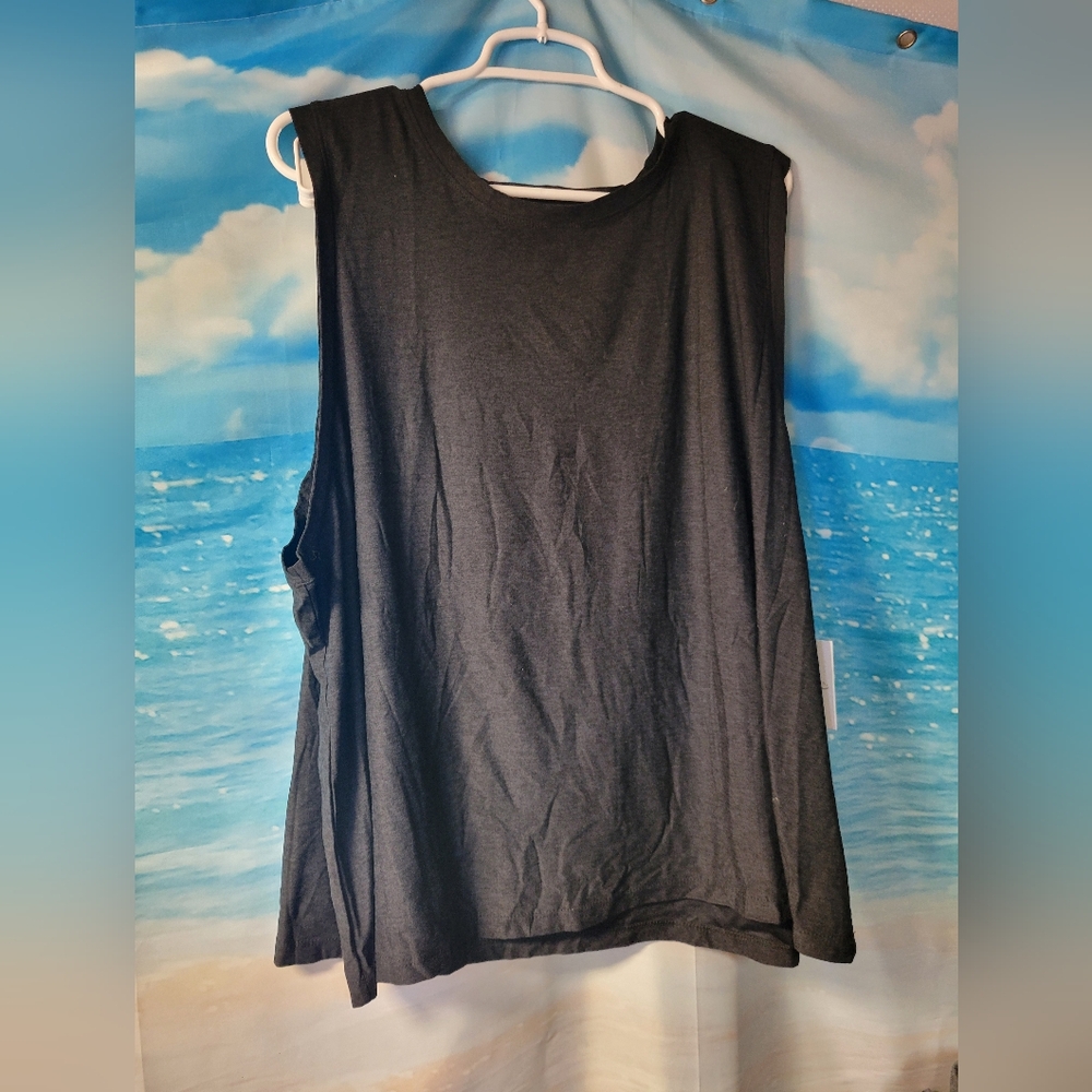 Beyond Yoga NWT Black Heather Muscle Tshirt Size 3X